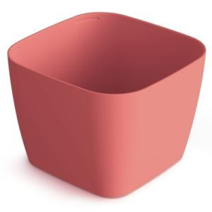 Горшок пластиковый для суккулентов Фьюжн, имбирный, 10,4х10,4х7,6см, 0,6л; Россия